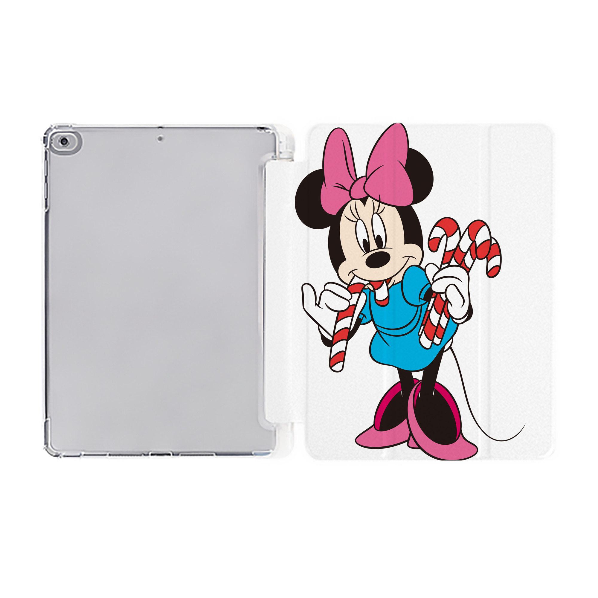 （画像用） ミッキーマウス Mickey Mouse IPad ケース ペン収納付き 三つ折りスタンド PUレザー×シリコン 対応機種9.5/10.5/10.9インチ
